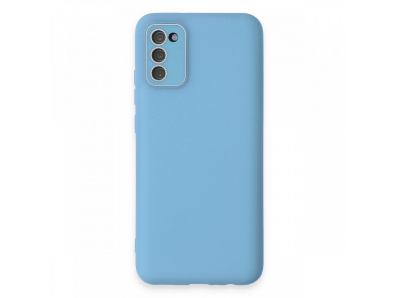 Newface Samsung Galaxy S20 FE Kılıf Lansman Glass Kapak - Mavi