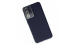 Newface Samsung Galaxy S21 FE Kılıf Lansman Glass Kapak - Lacivert