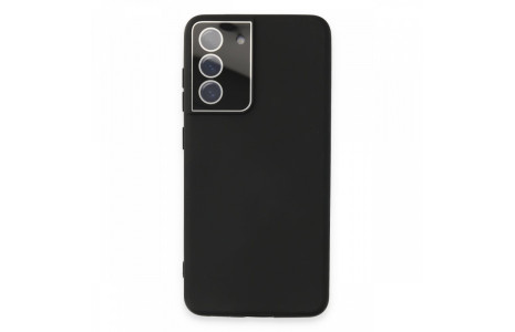 Newface Samsung Galaxy S21 FE Kılıf Lansman Glass Kapak - Siyah
