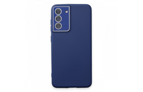 Newface Samsung Galaxy S21 FE Kılıf Lansman Glass Kapak - Sky Blue