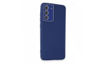 Newface Samsung Galaxy S21 FE Kılıf Lansman Glass Kapak - Sky Blue
