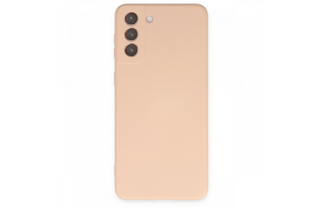 Newface Samsung Galaxy S21 FE Kılıf Nano içi Kadife Silikon - Pudra