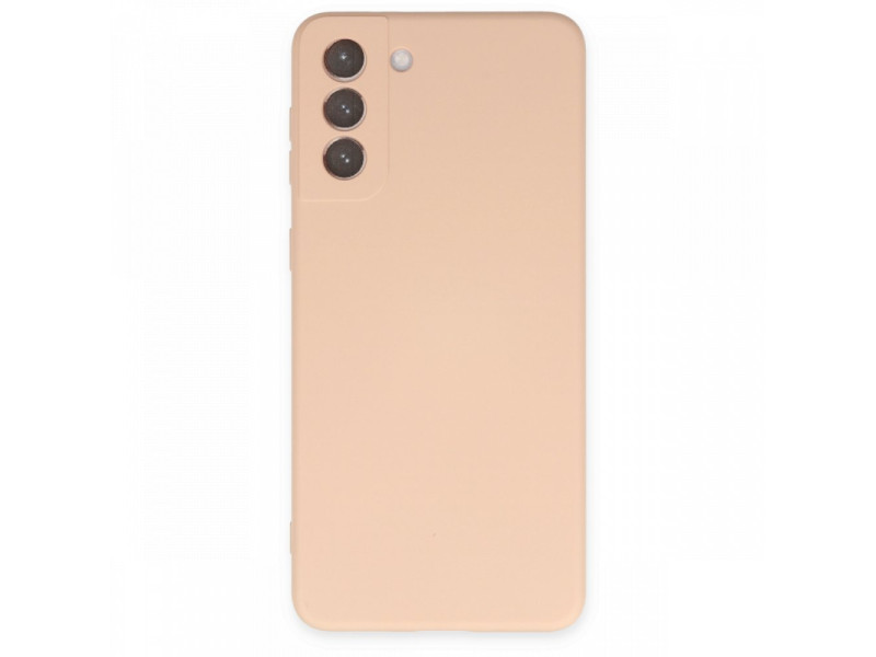 Newface Samsung Galaxy S21 FE Kılıf Nano içi Kadife Silikon - Pudra