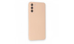 Newface Samsung Galaxy S21 Kılıf Nano içi Kadife Silikon - Pudra