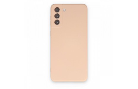 Newface Samsung Galaxy S21 Plus Kılıf Nano içi Kadife Silikon - Pudra