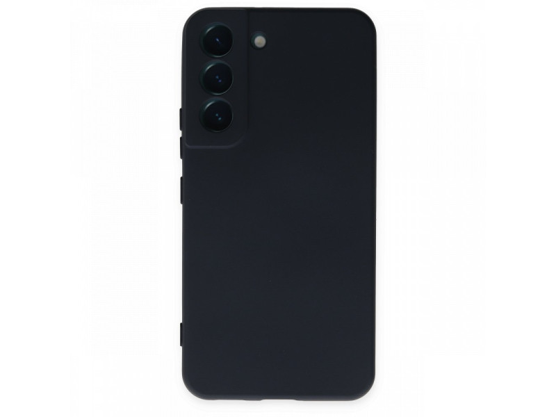 Newface Samsung Galaxy S22 Kılıf Nano içi Kadife Silikon - Lacivert