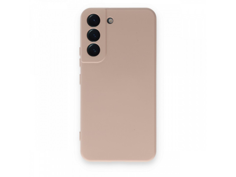 Newface Samsung Galaxy S22 Kılıf Nano içi Kadife Silikon - Pudra