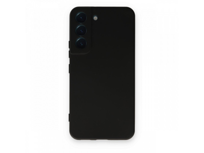 Newface Samsung Galaxy S22 Kılıf Nano içi Kadife Silikon - Siyah
