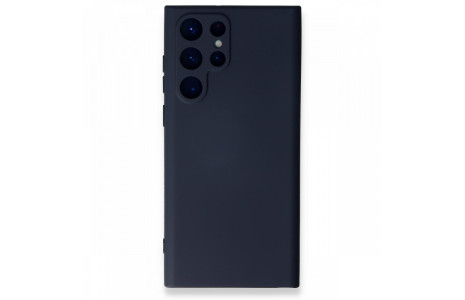 Newface Samsung Galaxy S22 Ultra Kılıf Nano içi Kadife Silikon - Lacivert