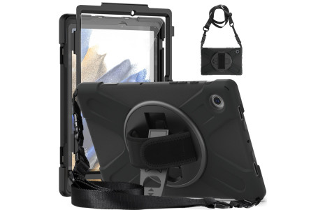 Newface Samsung Galaxy X200 Tab A8 10.5 Kılıf Amazing Tablet Kapak - Siyah