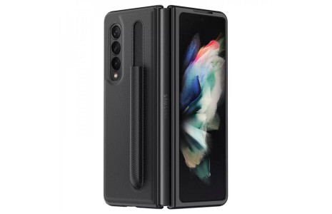 Newface Samsung Galaxy Z Fold 3 Kılıf Fold Kapak - Siyah