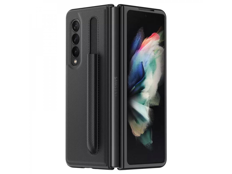 Newface Samsung Galaxy Z Fold 3 Kılıf Fold Kapak - Siyah