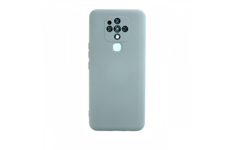 Newface Tecno Camon 16 Kılıf Nano içi Kadife Silikon - Buz Mavisi