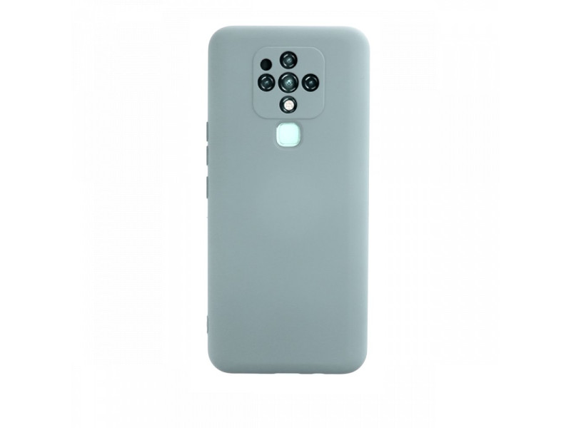 Newface Tecno Camon 16 Kılıf Nano içi Kadife Silikon - Buz Mavisi