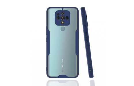 Newface Tecno Camon 16 Kılıf Platin Silikon - Lacivert
