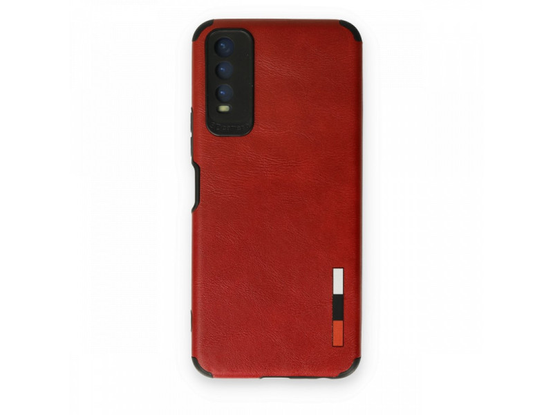 Newface Vivo Y11S Kılıf Loop Deri Silikon - Kırmızı