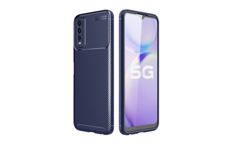 Newface Vivo Y20 Kılıf Focus Karbon Silikon - Lacivert