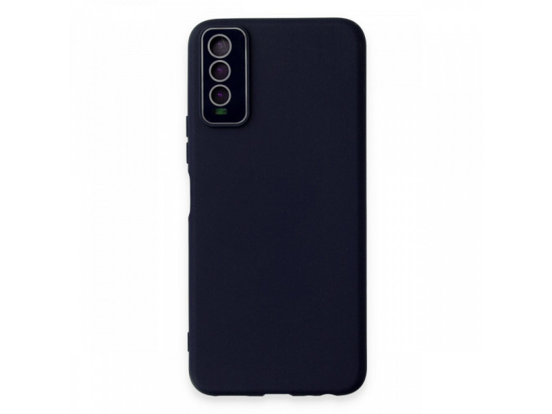 Newface Vivo Y20 Kılıf Lansman Glass Kapak - Lacivert