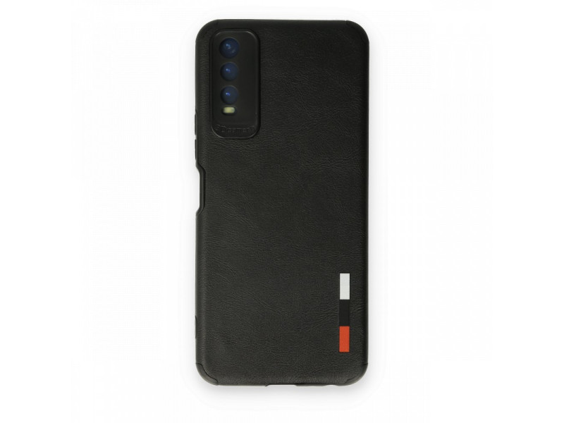 Newface Vivo Y20 Kılıf Loop Deri Silikon - Siyah