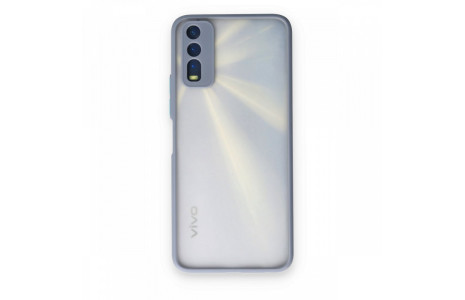 Newface Vivo Y20 Kılıf Montreal Silikon Kapak - Gri