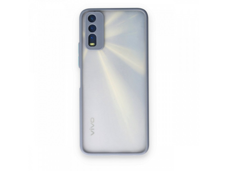Newface Vivo Y20 Kılıf Montreal Silikon Kapak - Gri