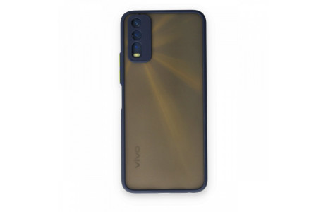 Newface Vivo Y20 Kılıf Montreal Silikon Kapak - Lacivert