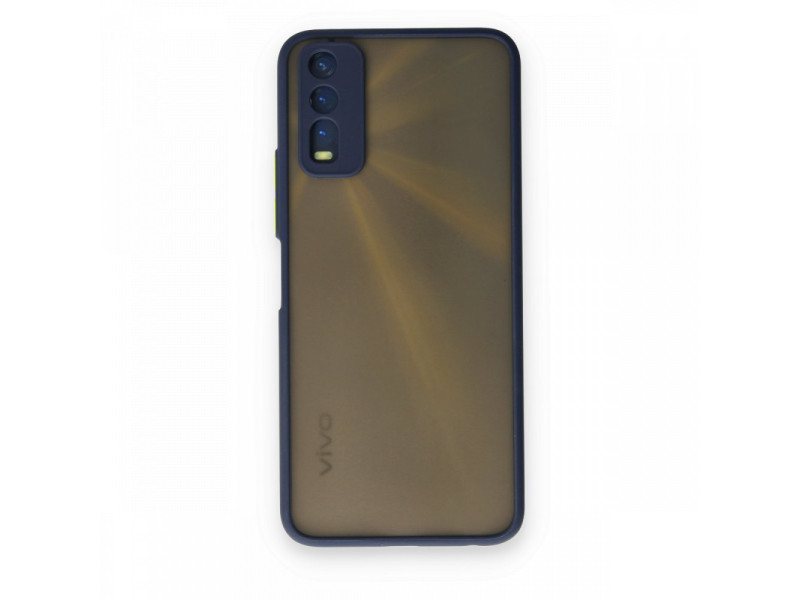 Newface Vivo Y20 Kılıf Montreal Silikon Kapak - Lacivert