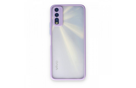 Newface Vivo Y20 Kılıf Montreal Silikon Kapak - Mor