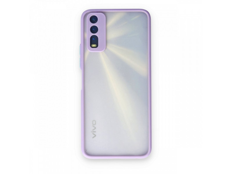 Newface Vivo Y20 Kılıf Montreal Silikon Kapak - Mor