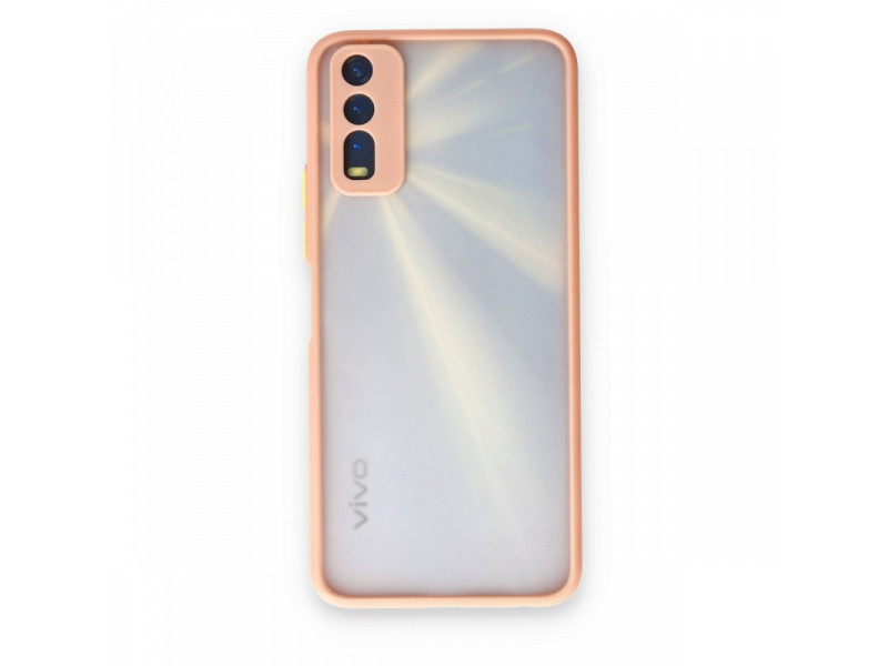Newface Vivo Y20 Kılıf Montreal Silikon Kapak - Pembe
