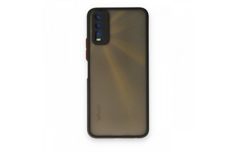Newface Vivo Y20 Kılıf Montreal Silikon Kapak - Siyah