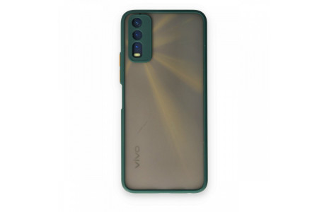 Newface Vivo Y20 Kılıf Montreal Silikon Kapak - Yeşil