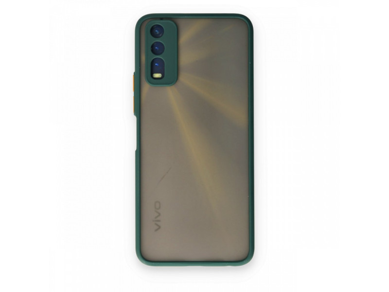 Newface Vivo Y20 Kılıf Montreal Silikon Kapak - Yeşil