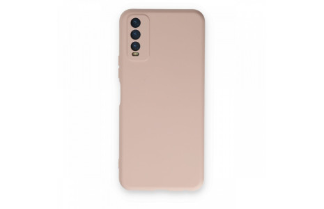 Newface Vivo Y20 Kılıf Nano içi Kadife Silikon - Pudra