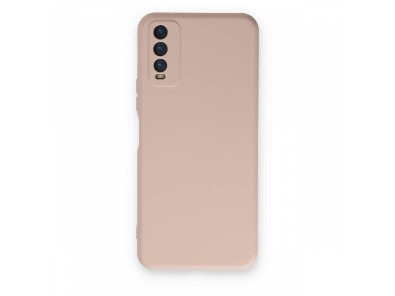 Newface Vivo Y20 Kılıf Nano içi Kadife Silikon - Pudra