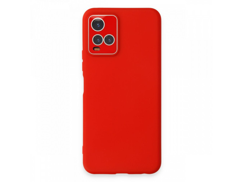 Newface Vivo Y21 Kılıf Lansman Glass Kapak - Kırmızı