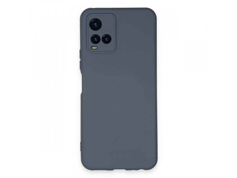 Newface Vivo Y21 Kılıf Nano içi Kadife Silikon - Gri