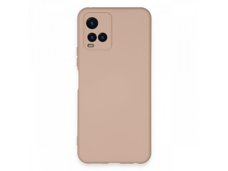 Newface Vivo Y21 Kılıf Nano içi Kadife Silikon - Pudra