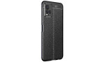 Newface Vivo Y21S Kılıf Focus Derili Silikon - Siyah