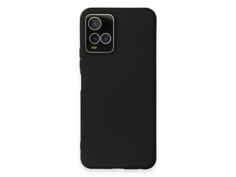 Newface Vivo Y21S Kılıf Lansman Glass Kapak - Siyah
