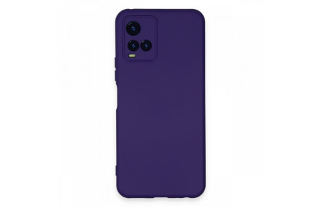 Newface Vivo Y21S Kılıf Nano içi Kadife Silikon - Mor