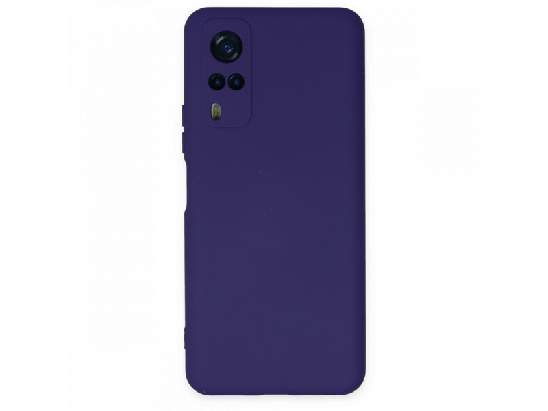 Newface Vivo Y31 2021 Kılıf Nano içi Kadife Silikon - Mor