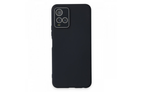 Newface Vivo Y33S Kılıf Lansman Glass Kapak - Lacivert