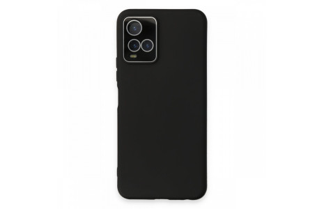 Newface Vivo Y33S Kılıf Lansman Glass Kapak - Siyah