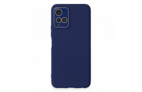 Newface Vivo Y33S Kılıf Lansman Glass Kapak - Sky Blue