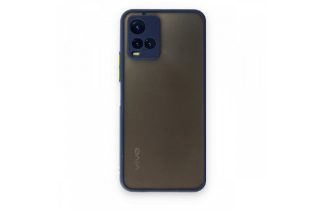 Newface Vivo Y33S Kılıf Montreal Silikon Kapak - Lacivert