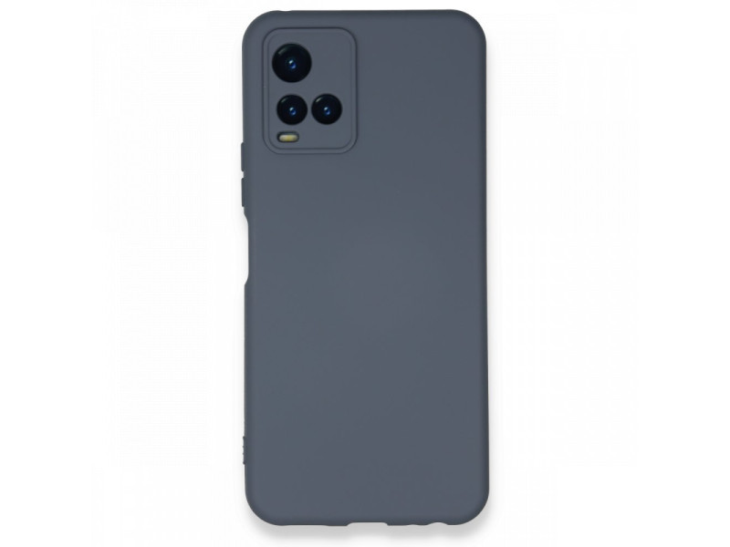 Newface Vivo Y33S Kılıf Nano içi Kadife Silikon - Gri