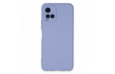 Newface Vivo Y33S Kılıf Nano içi Kadife Silikon - Lila