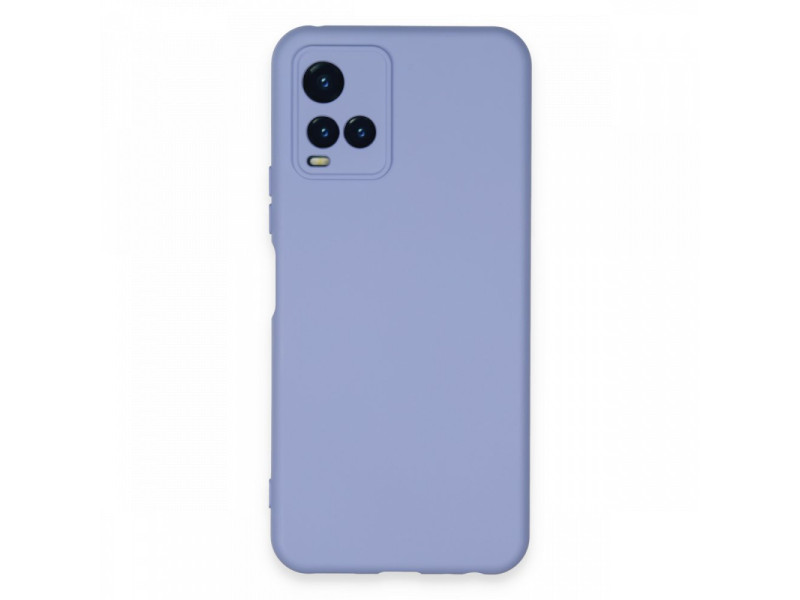 Newface Vivo Y33S Kılıf Nano içi Kadife Silikon - Lila