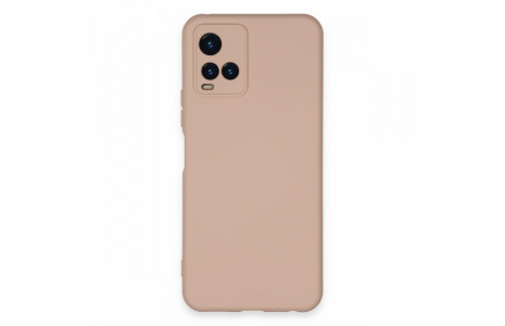 Newface Vivo Y33S Kılıf Nano içi Kadife Silikon - Pudra